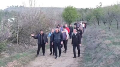 Erzincan’da Seher Vakti Yürüyüşleri Projesi kapsamında sabahın erken saatlerinde doğa