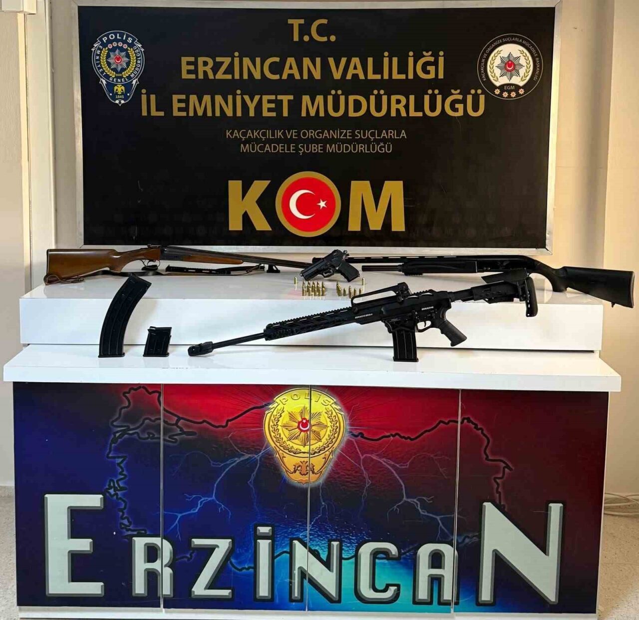 Erzincan İl Emniyet Müdürlüğü Kaçakçılık ve Organize Suçlarla Mücadele Şube
