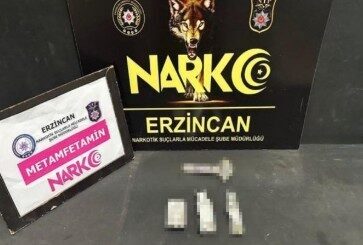 Erzincan İl Emniyet Müdürlüğü Narkotik Suçlarla Mücadele Şube Müdürlüğü ekiplerince