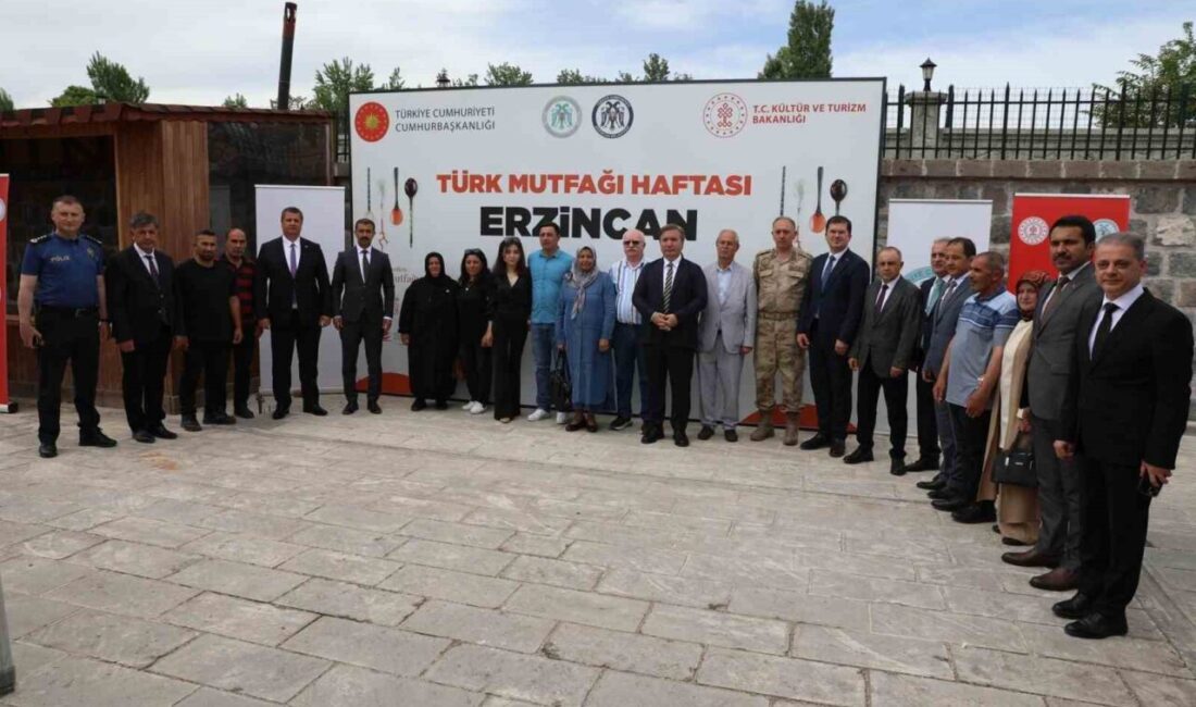 Erzincan’da 21-27 Mayıs Türk Mutfağı Haftası münasebetiyle düzenlenen programda Erzincan’ın