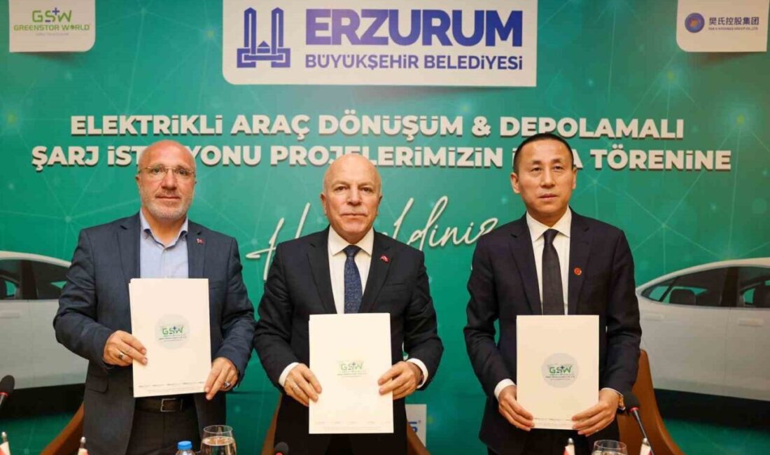 Erzurum Büyükşehir Belediye Başkanı Mehmet Sekmen’in girişimleriyle kentte elektrikli araç