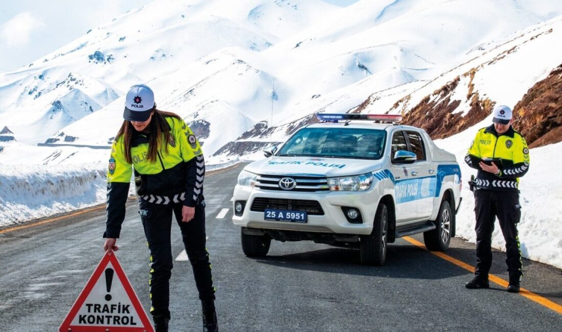 Erzurum’da polis sorumluluk bölgesinde 2025 yılının Nisan ayında 109 ölümlü-yaralamalı