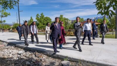 Erzincan Belediyesi tarafından yapımı devam eden Esentepe Alanı 3’ncü Etap