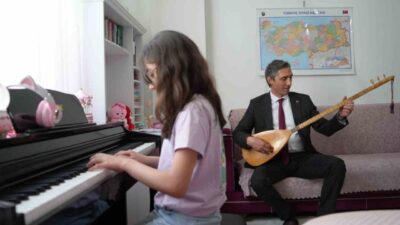 Bayburt’ta kalp rahatsızlığı nedeniyle evde öğrenim gören 10 yaşındaki Nursima