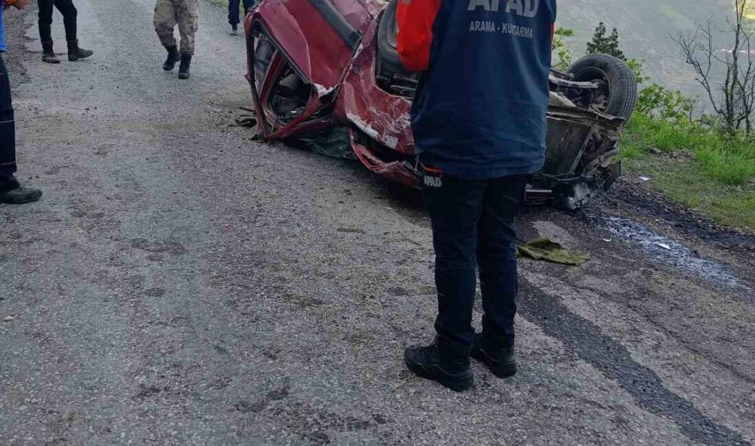 Gümüşhane’nin Kürtün ilçesinde 60 metrelik uçuruma yuvarlanarak alt yola düşen