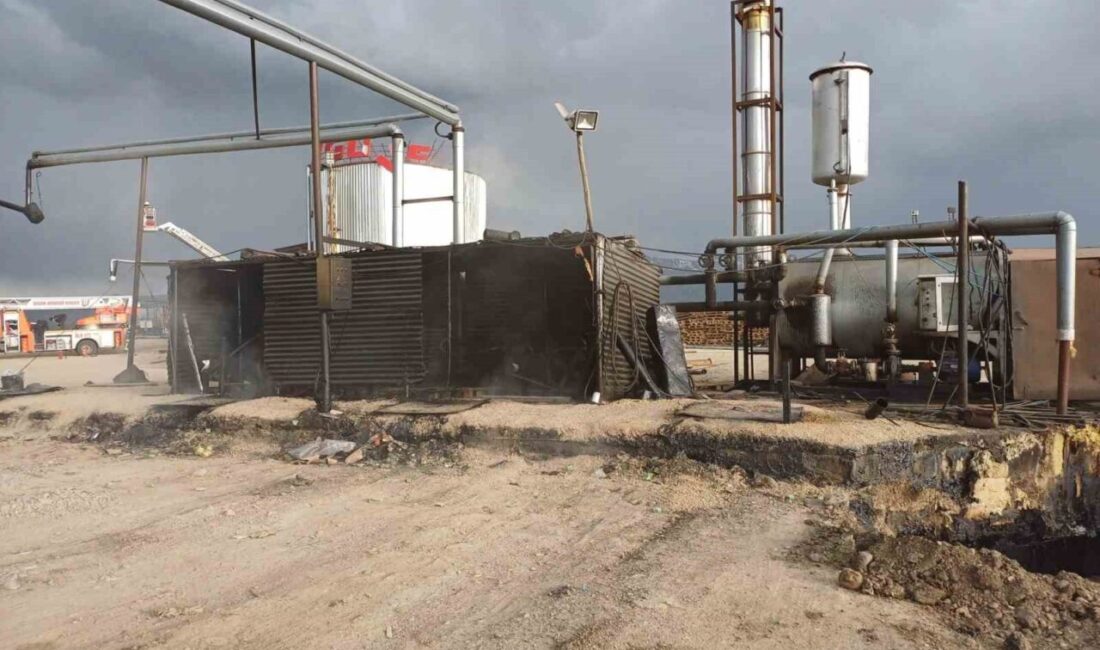 Erzurum Pasinler yolunda bulunan Güven Asfalt tesislerinde meydana gelen patlamada