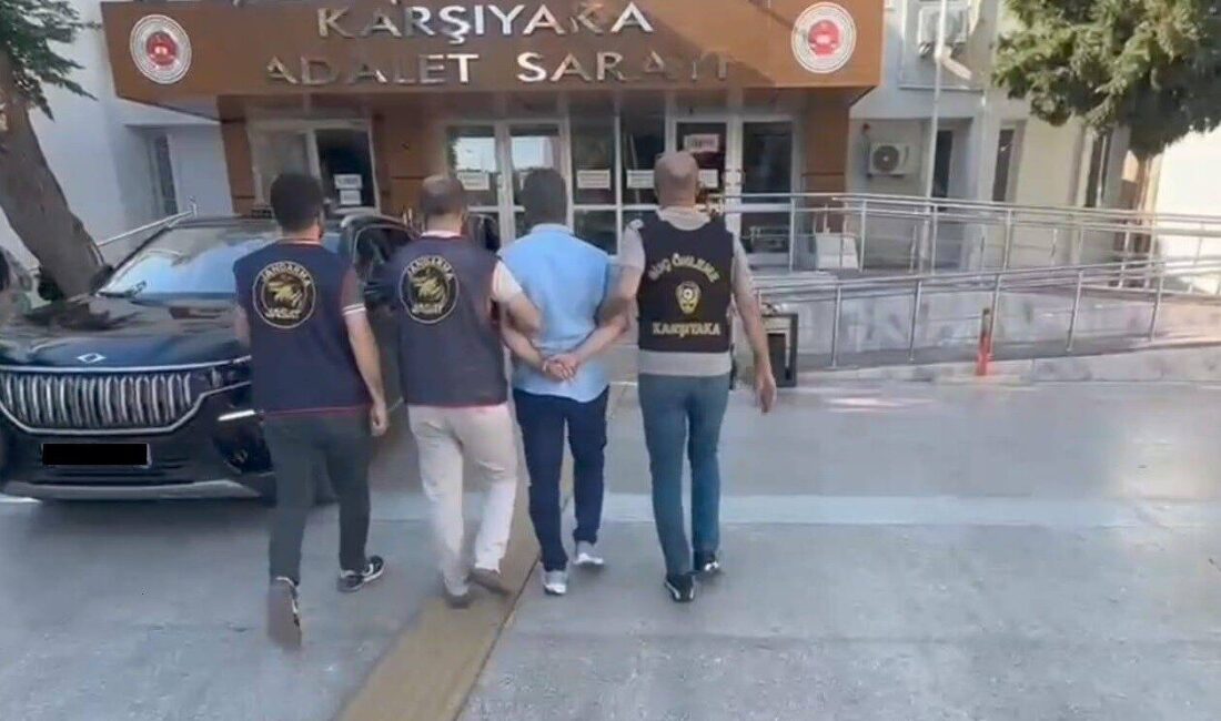 Hakkında 32 yıl 11 ay hapis cezası bulunan firari şahıs İzmir’de yakalandı 20 ayrı suçtan hakkında 32 yıl 11 ay kesinleşmiş hapis