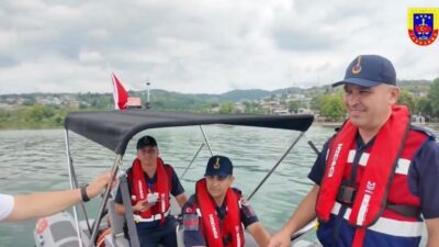 Sakarya İl Jandarma Komutanlığı, Sapanca Gölü’nde vatandaşların güvenliğini ve çevreyi