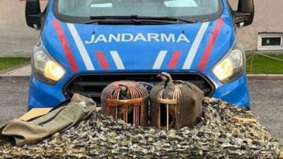 Erzurum İl Jandarma Komutanlığı kipleri yasa dışı avcılık yapanlara göz