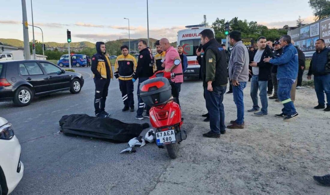 Zonguldak’ın Karadeniz Ereğli ilçesinde tır ile çarpışan motosikletin sürücüsü hayatını