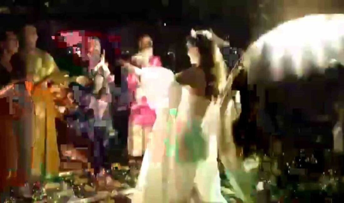 Kocaeli’nin Gölcük ilçesinde kına gecesi sırasında disko topunun sahneye düşerek