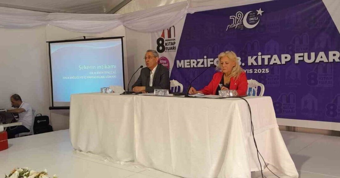 Amasya’nın Merzifon ilçesinde düzenlenen Merzifon Kitap Fuarı’nda,” Insulin Direnci” konulu