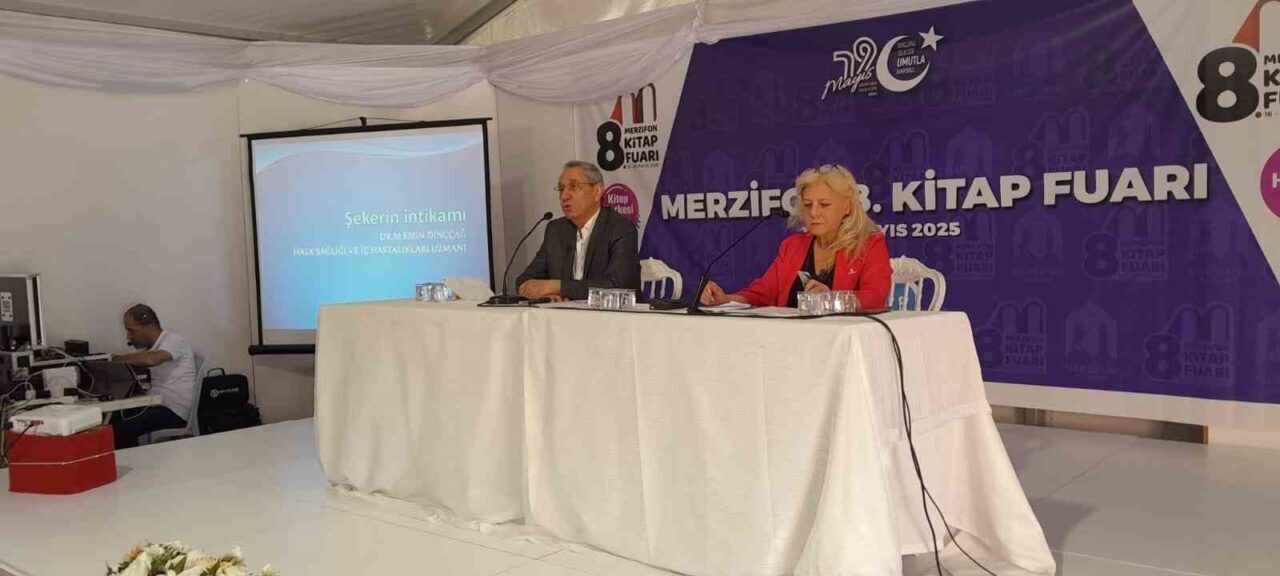 Amasya’nın Merzifon ilçesinde düzenlenen Merzifon Kitap Fuarı’nda,” Insulin Direnci” konulu