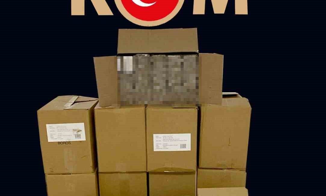 Kocaeli’de polis ekiplerince yapılan çalışmalarda 150 bin adet doldurulmuş makaron