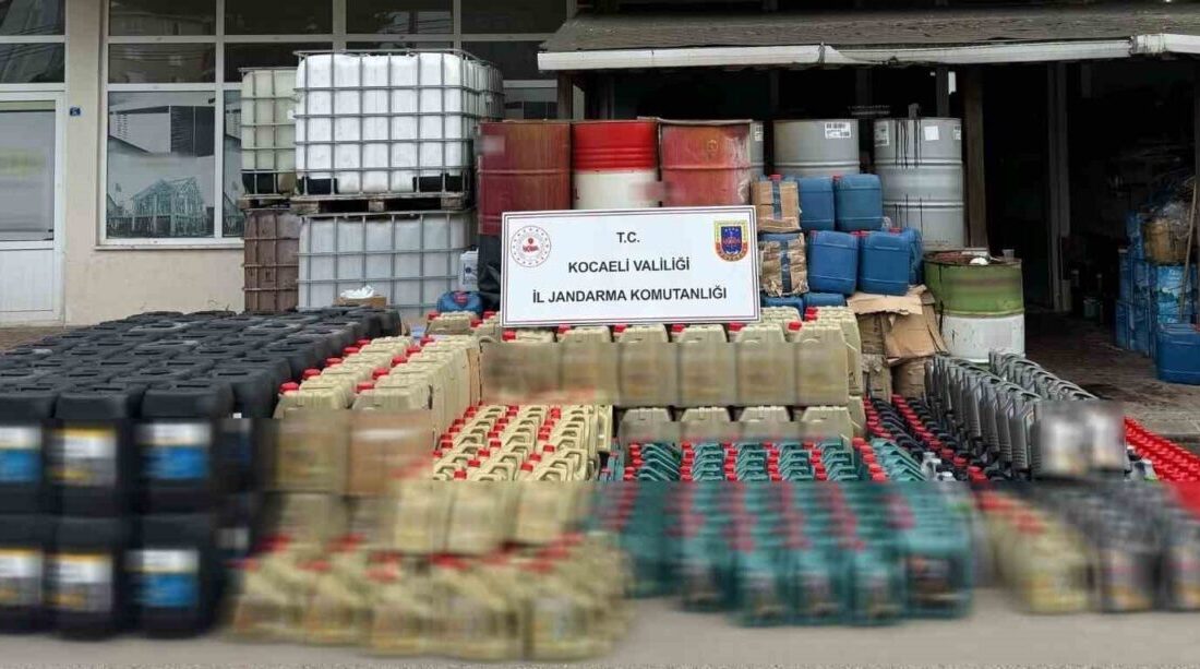 Kocaeli’de sanayi atık yağlarını arıtarak ünlü markaların ambalajlarına dolduran şüphelinin