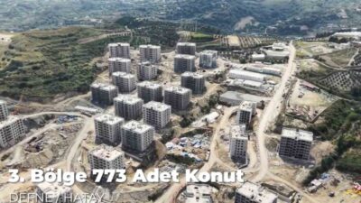 Hatay Valisi Mustafa Masatlı, Defne ilçesi Koçören Mahallesi’nde yapımı hızla