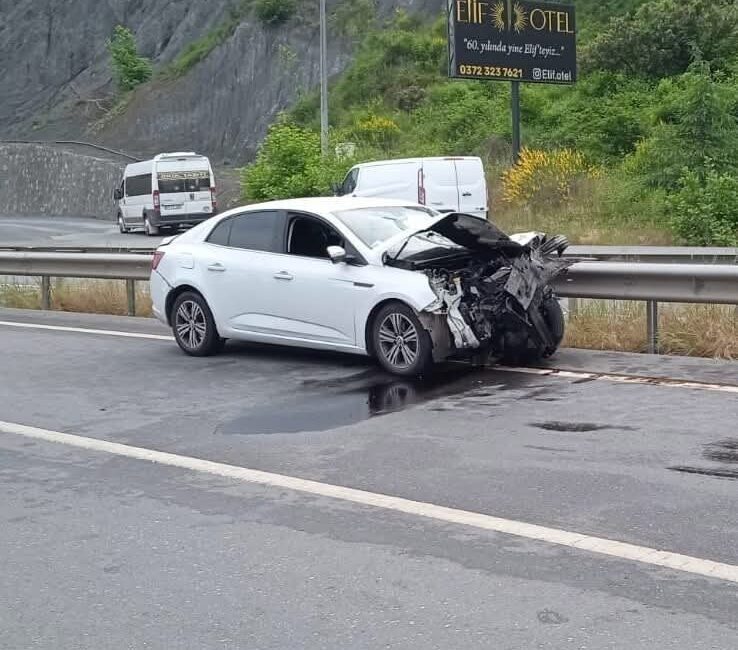 Zonguldak’ın Ereğli ilçesinde sabah saatlerinde meydana gelen trafik kazasında Ortacıspor
