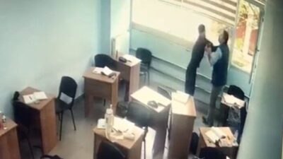 Kocaeli’nin Gebze ilçesinde özel bir eğitim kursunda kimliği belirsiz bir