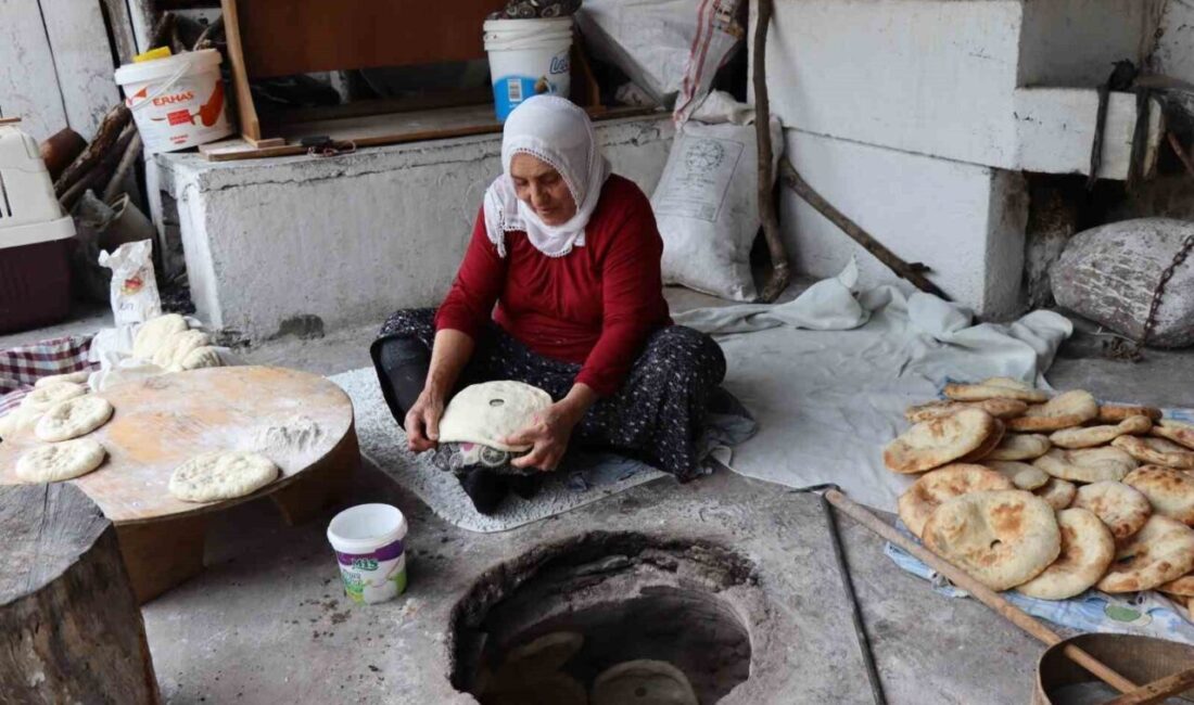 Erzurum’un Olur ilçesi Ormanağzı köyünde yüzyıllardan beridir devam eden tandırda