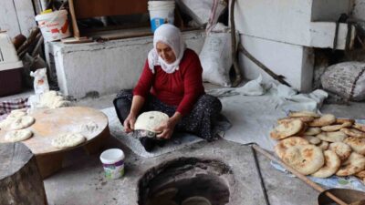 Erzurum’un Olur ilçesi Ormanağzı köyünde yüzyıllardan beridir devam eden tandırda