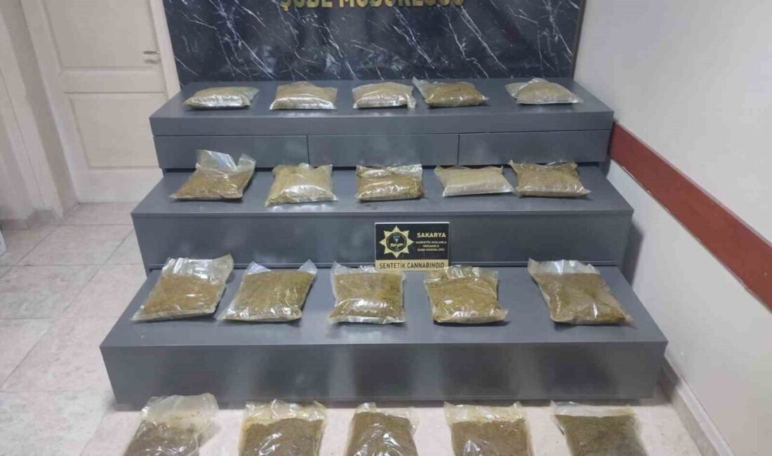 Sakarya’nın Sapanca ilçesinde polis ekiplerince yapılan uyuşturucu operasyonunda 18 kilo
