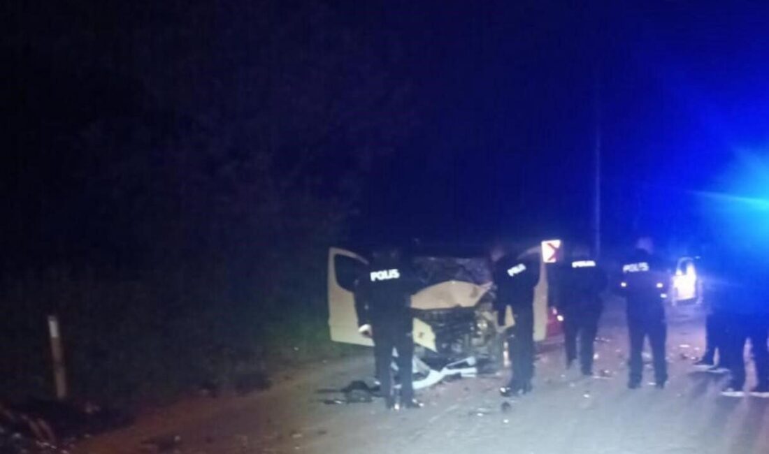 Sakarya’nın Serdivan ilçesinde gece saatlerinde hafif ticari aracın çarptığı motokurye