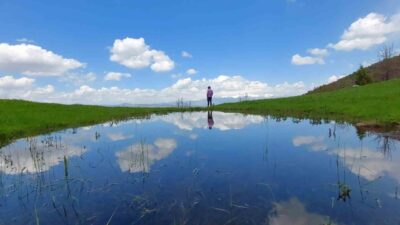 Gümüşhane’de 38 doğasever, Şiran ilçesinde Tomara Şelalesinden başladıkları doğa yürüyüşünde