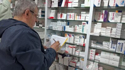 Sinop İl Sağlık Müdürlüğü tarafından kent genelinde faaliyet gösteren eczanelerde