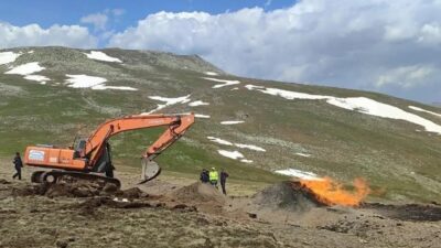 Sivas’ın Koyulhisar ilçesi Ağcabel Yaylası civarından geçen Ordu-Giresun doğalgaz iletim