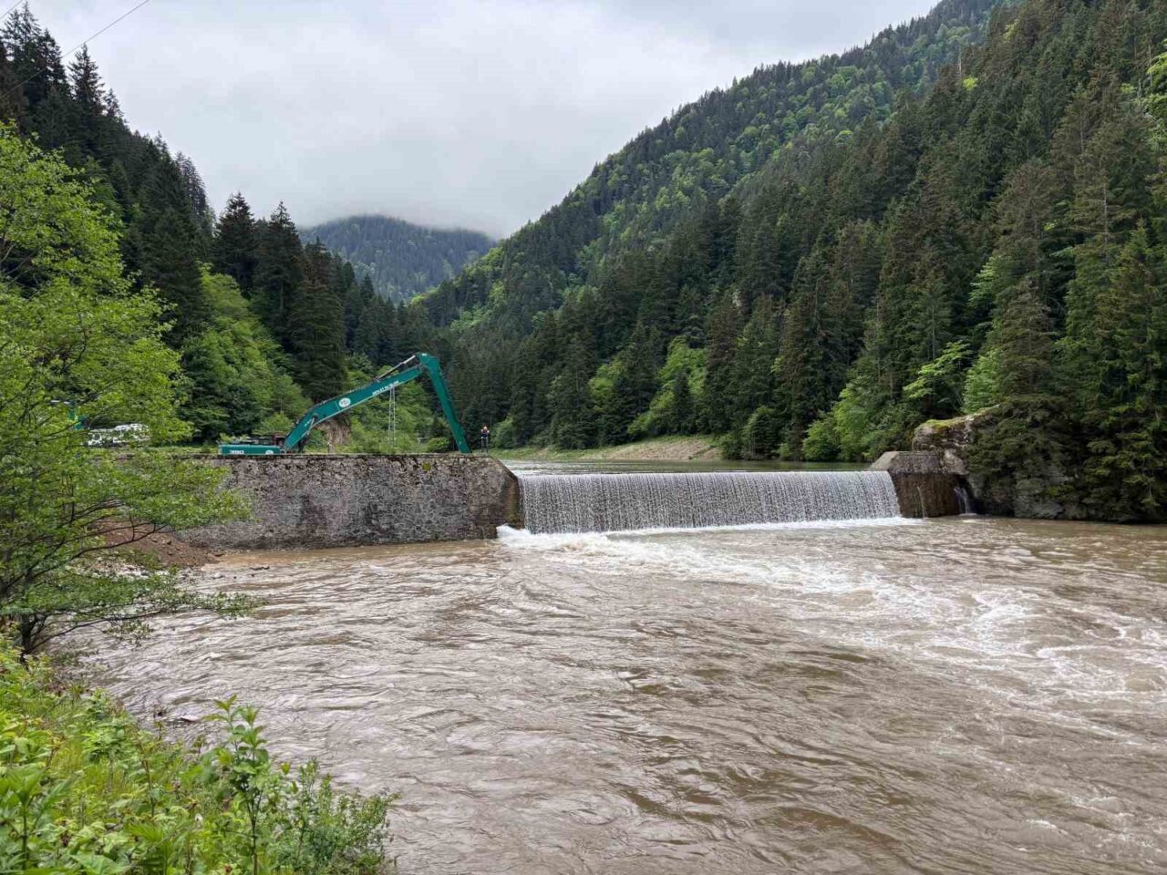 Trabzon’un Çaykara ilçesinin turizm merkezi Uzungöl’de bulunan Haldizen Deresi’ne 26
