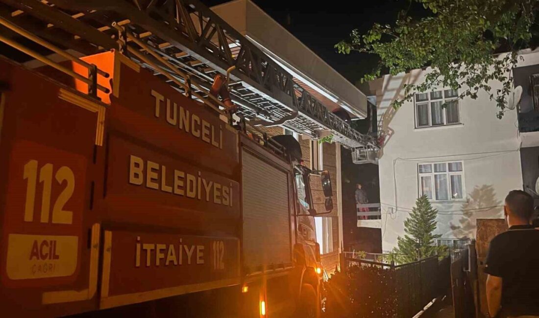 Tunceli’de, sahipleri yurt dışında bulunan bir evde mahsur kalan sokak