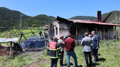 Artvin’in Şavşat ilçesinde yaşlı bir kadına ait tek katlı müstakil
