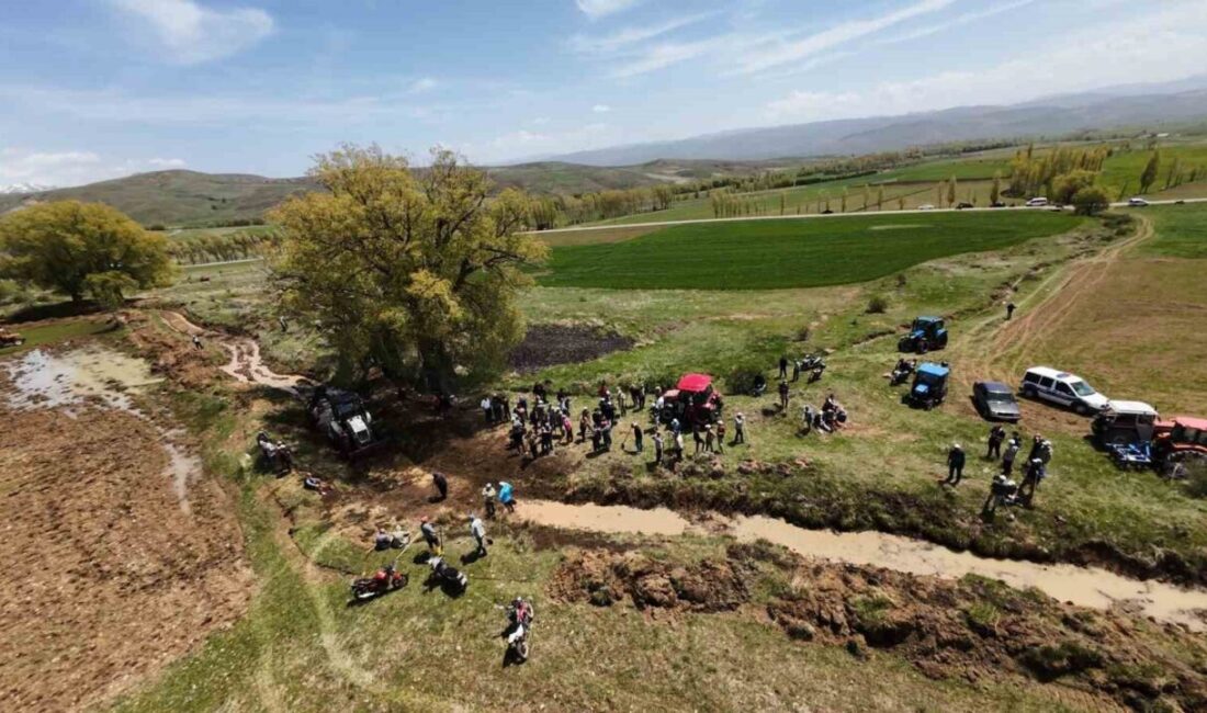 Bayburt’un Aydıntepe ilçesindeki tarım arazilerini sulayan 4 kilometre uzunluğundaki sulama