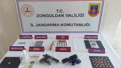 Zonguldak İl Jandarma Komutanlığınca, “Narkotik Suçlarla Mücadele” kapsamında uyuşturucu madde