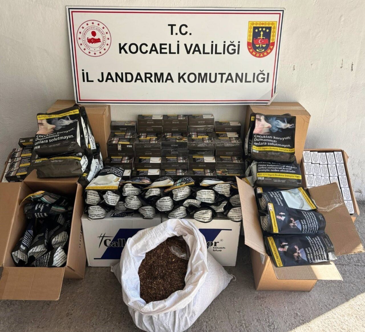 Kocaeli’de yapılan operasyonda piyasa değeri 1 milyon 450 bin TL