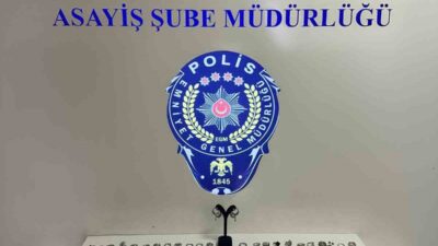 Sakarya’nın Adapazarı ilçesinde gümüş eşya satan dükkanın camını kırarak 70