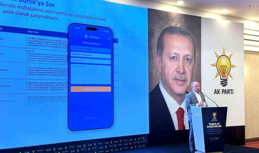 AK Parti Bursa İl Başkanı Davut Gürkan, Ankara Kızılcahamam’da düzenlenen