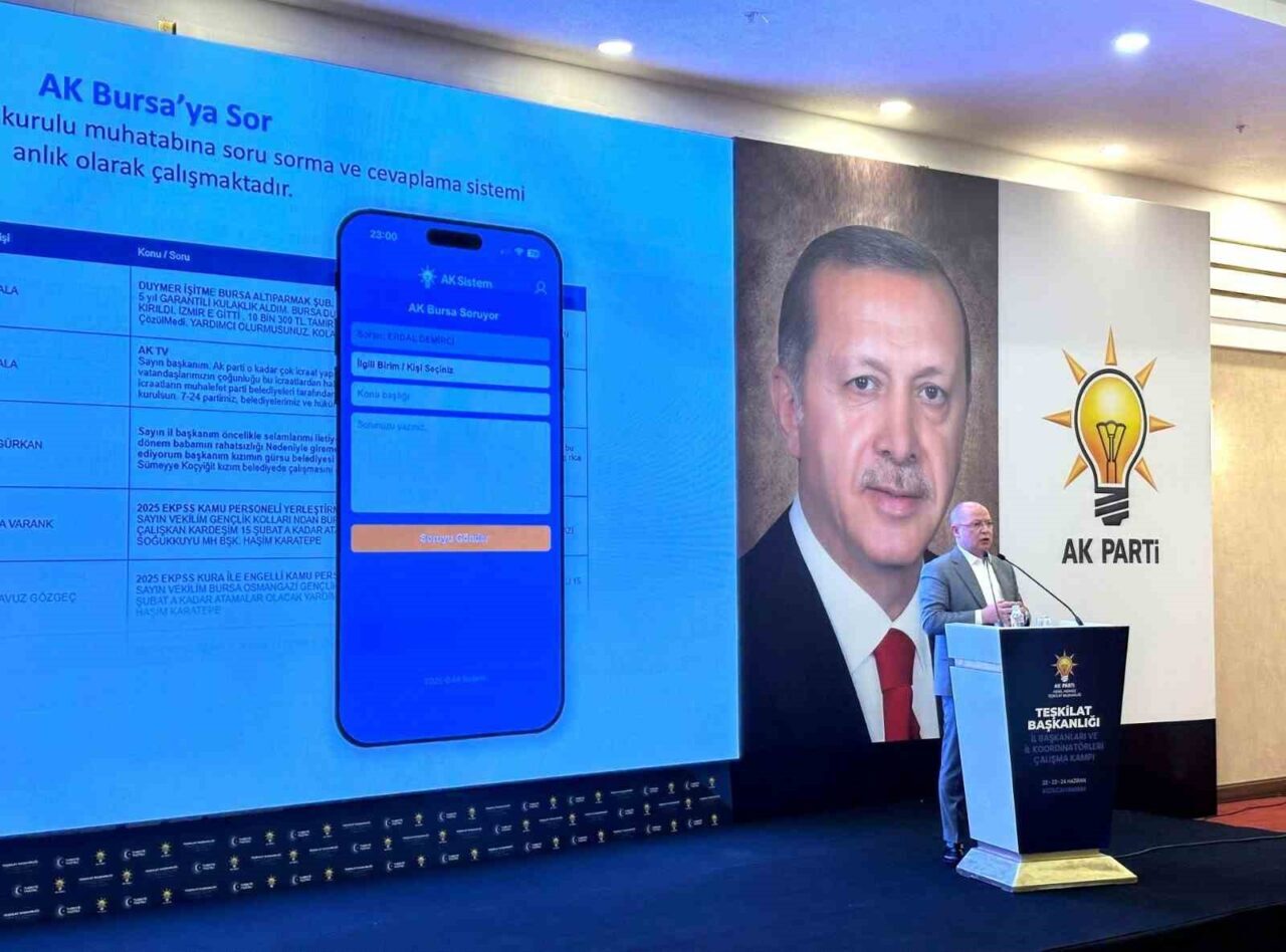 AK Parti Bursa İl Başkanı Davut Gürkan, Ankara Kızılcahamam’da düzenlenen