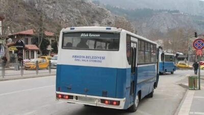 Amasya’da ücretsiz seyahat hakkına sahip engelli yolcuyla tartışıp araçtan indirdiği