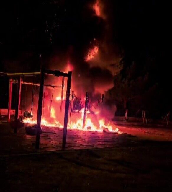 Amasya’da bir çocuk parkının alev alev yanmasının ardından polisin yaptığı