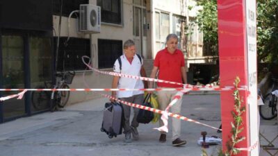 Antalya’nın Muratpaşa ilçesinde 7 katlı bir apartmanda kolon çatlağı tespit