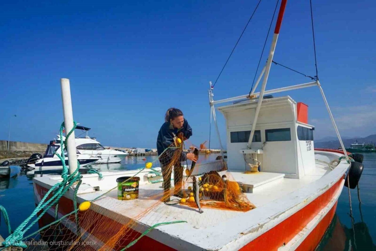 Trabzon’da denizlerde ticari amaçlı su ürünleri avcılığı yapan bin 23
