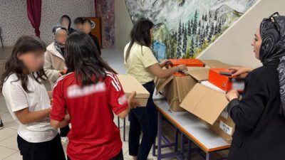 Sosyal Yardımlaşma ve Dayanışma Vakfından destek alan ailelerin ilkokul ve