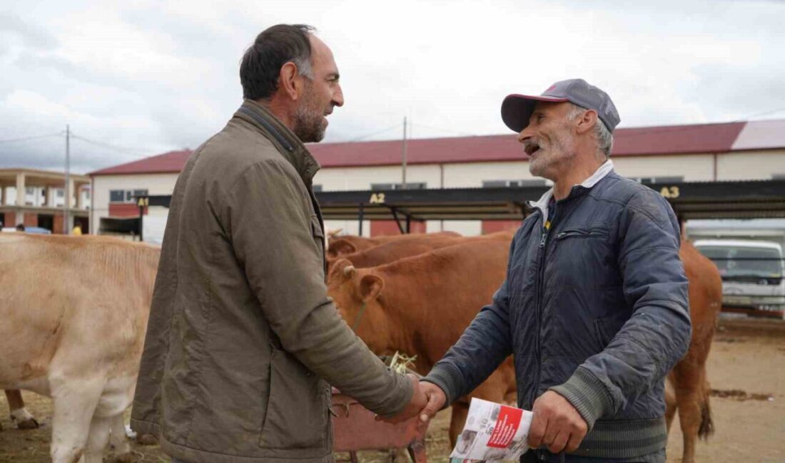 Bayburt kurban pazarında arife gününde de satışlar kaldığı yerden devam