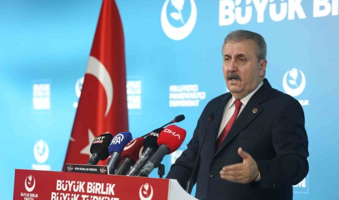 Büyük Birlik Partisi Genel Başkanı Mustafa Destici, İsrail’in saldırılarının uluslararası