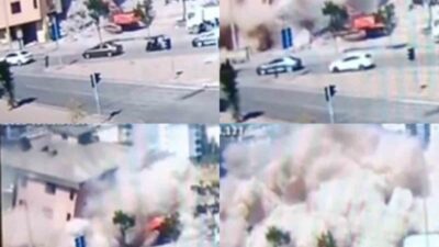 Kahramanmaraş’ta 6 Şubat depremlerinde ağır hasar alan ve kontrollü yıkımına