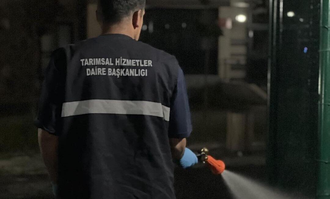 Erzurum Büyükşehir Belediyesi ekipleri, artan sıcaklıklarla birlikte haşerelere karşı ilaçlama