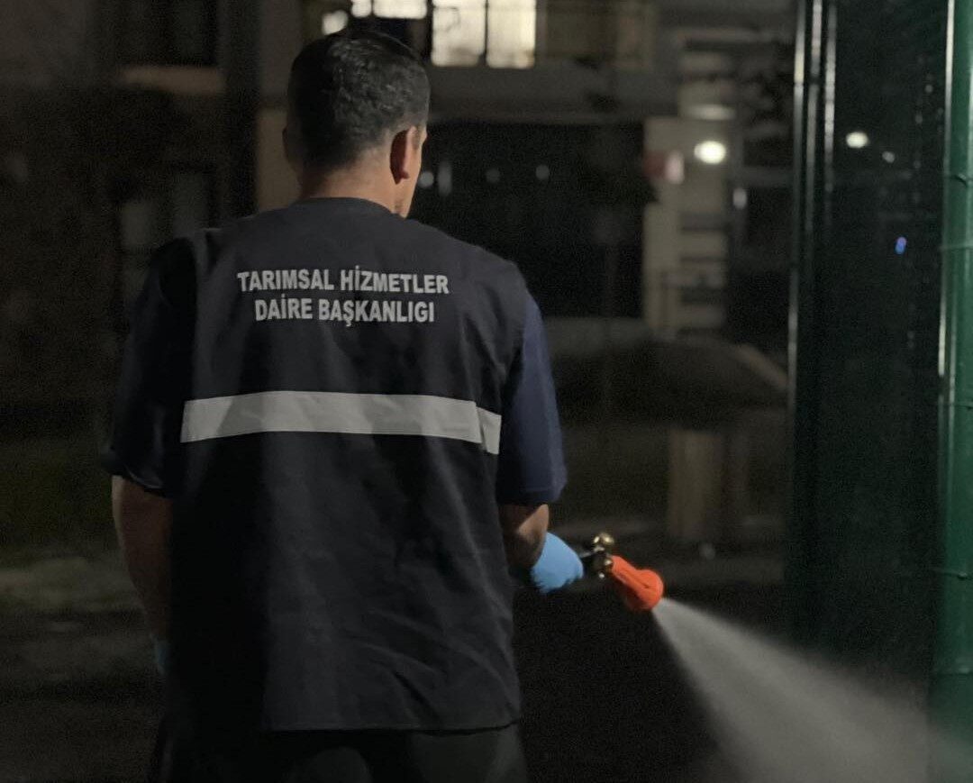 Erzurum Büyükşehir Belediyesi ekipleri, artan sıcaklıklarla birlikte haşerelere karşı ilaçlama