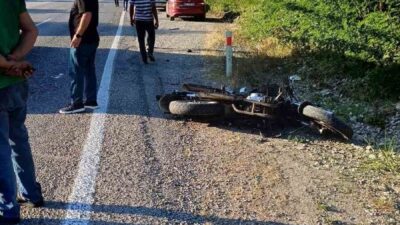 Zonguldak’ın Çaycuma ilçesinde otomobil ile motosikletin karıştığı trafik kazasında ilk