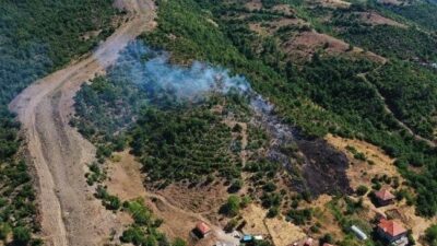 Zonguldak’ın Çaycuma ilçesine bağlı Çayır Köyü Göçler Mahallesi’nde sabah saatlerinde
